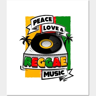 Peace, Love & Reggae Music Posters and Art